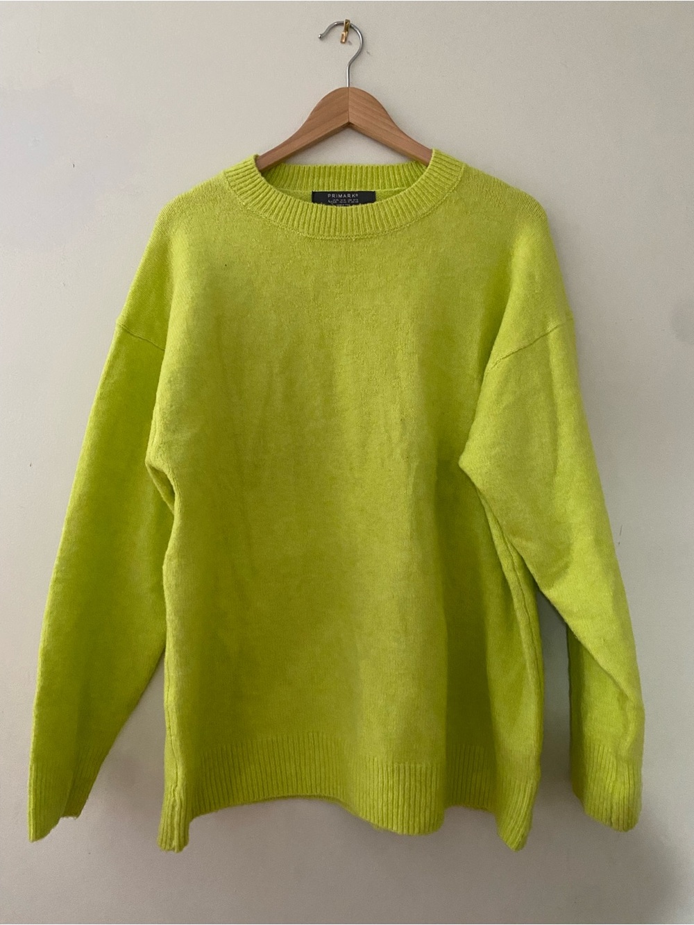 Primark Women's Crewneck Sweater in Neon Lime